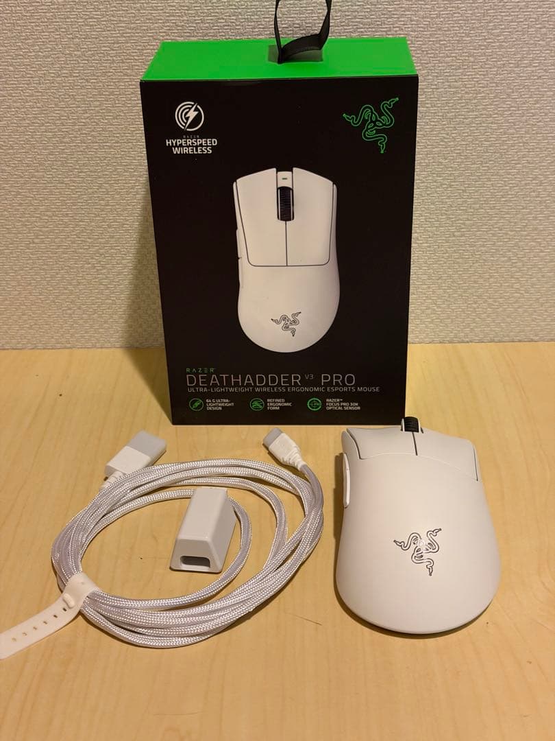 Razer DEATHADDER V3 PRO ホワイト 8kドングルセット Amazon.com: Razer DeathAdder V3 Pro Wireless Gaming Mouse: 64g
