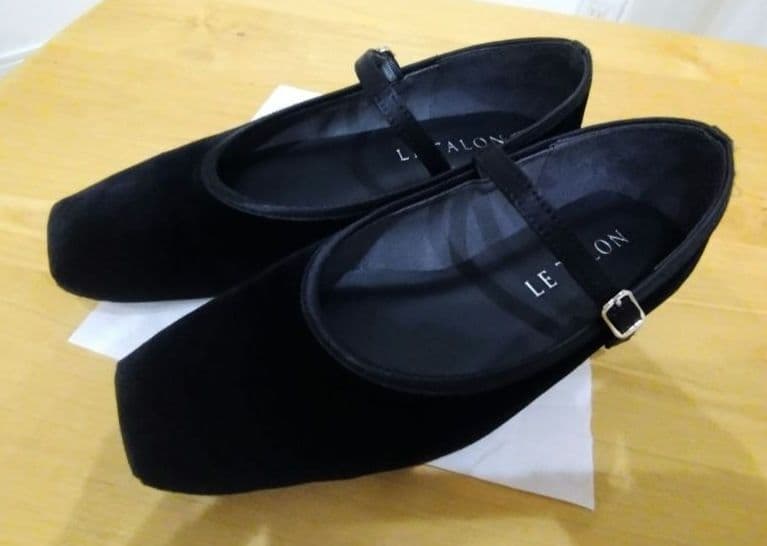 ルタロン　スクエアソフトメリージェーン 　ブラック 23.5cm