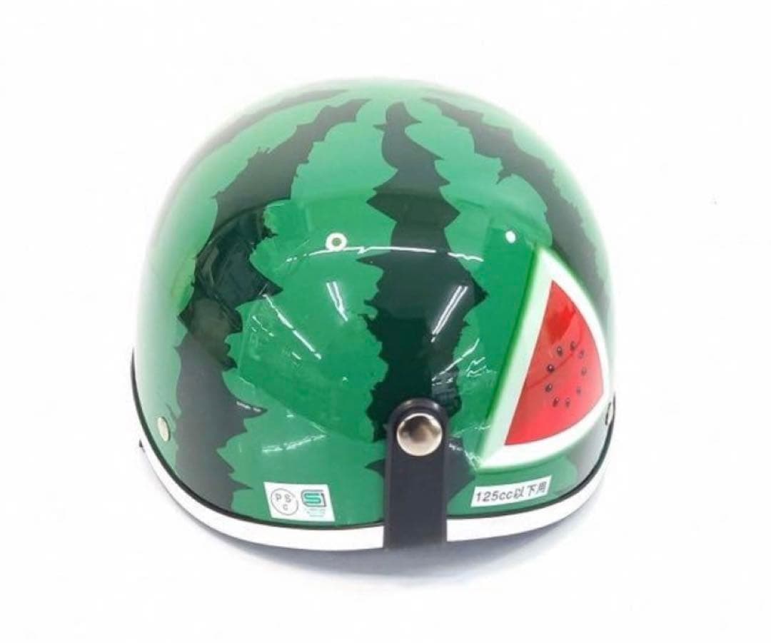 新品 未使用 リード工業 スイカヘルメット TL-02 スイカ柄 出川哲郎