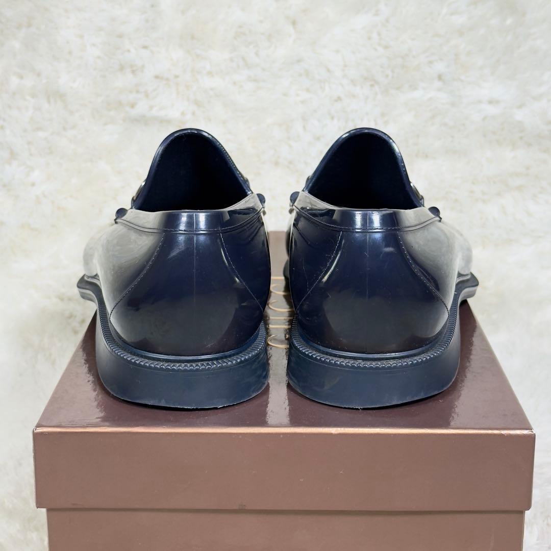 GUCCIグッチ ホースビット エナメル ラバー素材 レインシューズ
