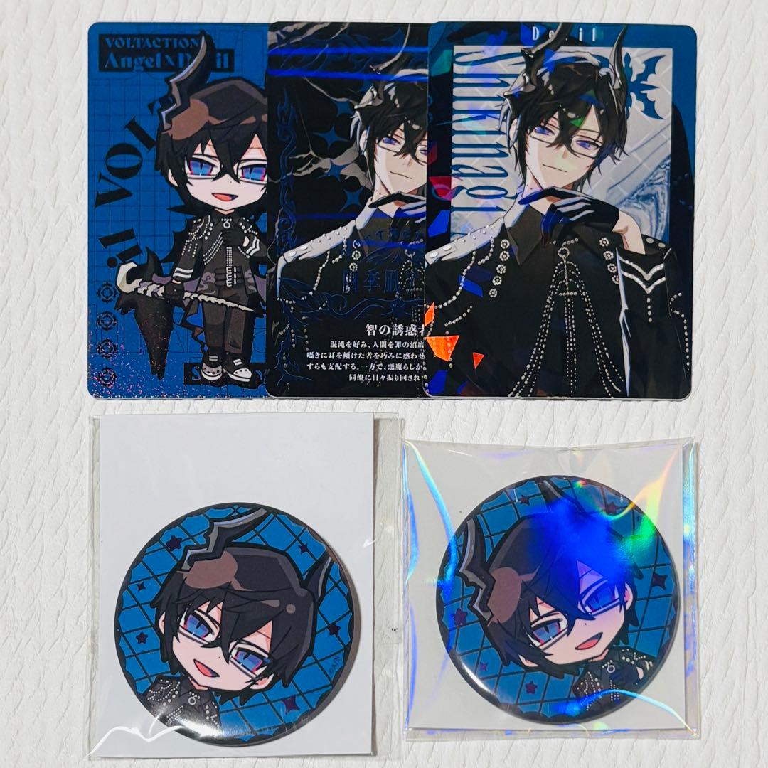 にじさんじ 四季凪アキラ Angel×Devil 缶バッジ ホログラムカード