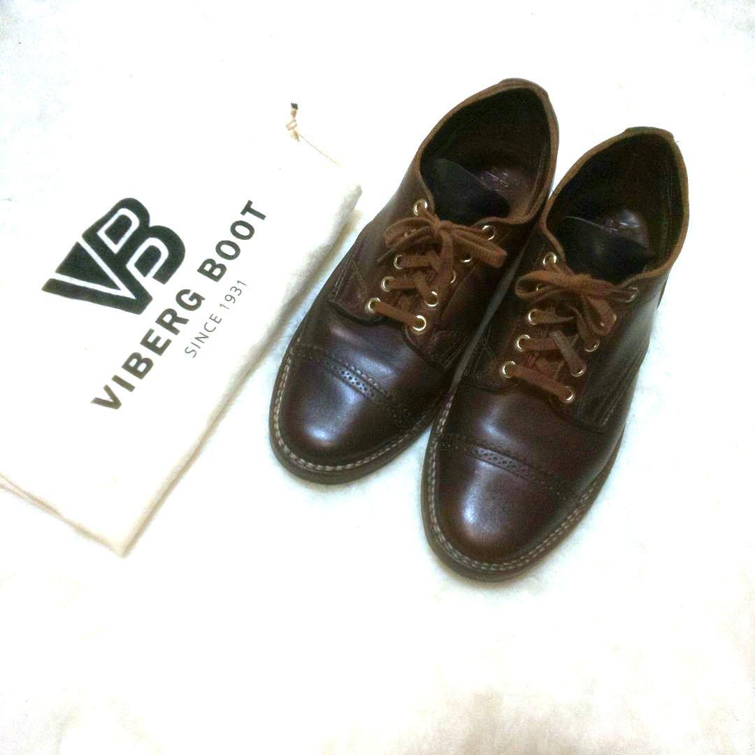 viberg オックスフォード 7 ブラウン キャップトゥ 5ホール - メルカリ