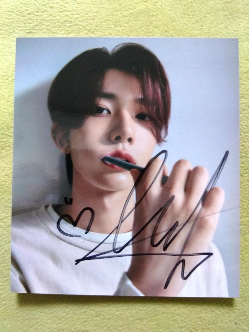 enhypenヒスン 直筆サイン ライブ ミーグリ М&G - メルカリ