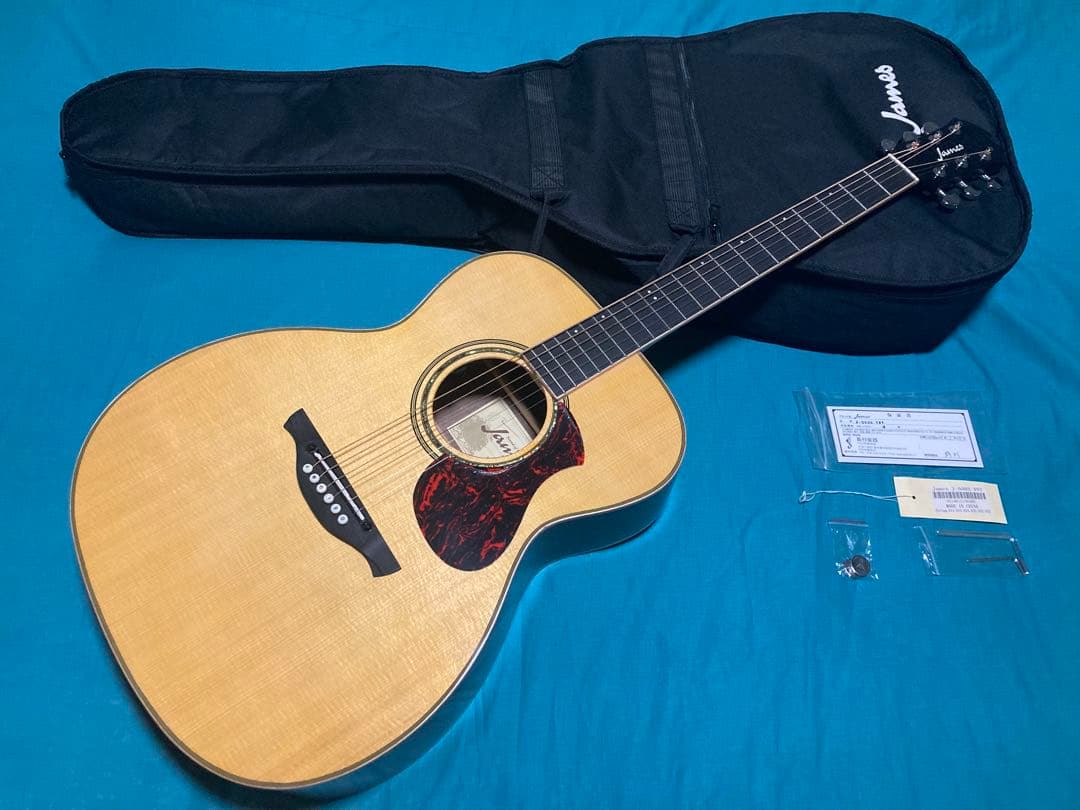 James J-500S/VNT ジェームスエレアコギター美品特価最安値⭐︎ James J-500S VNT 教本・お手入れ用品付きセレクト14点セット エレアコ
