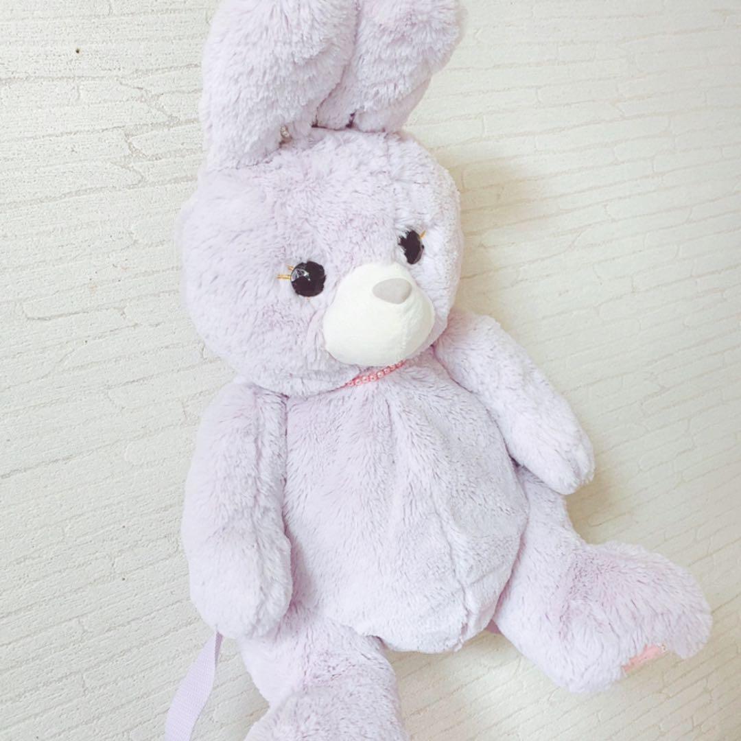 SWIMMER うさぎちゃん ぬいぐるみ リュック purple - メルカリ