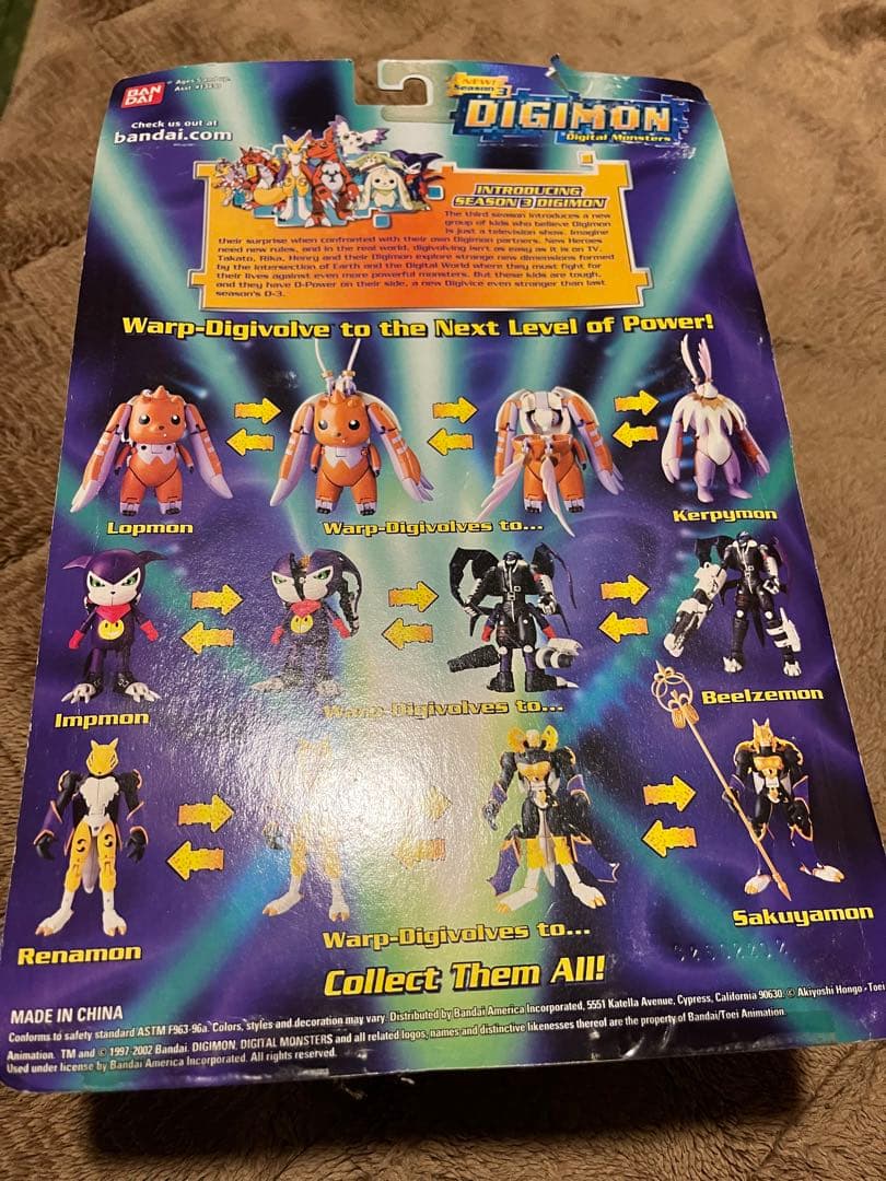 未開封 未開封 デジモンフロンティア ロップモン ケルビモン善 海外