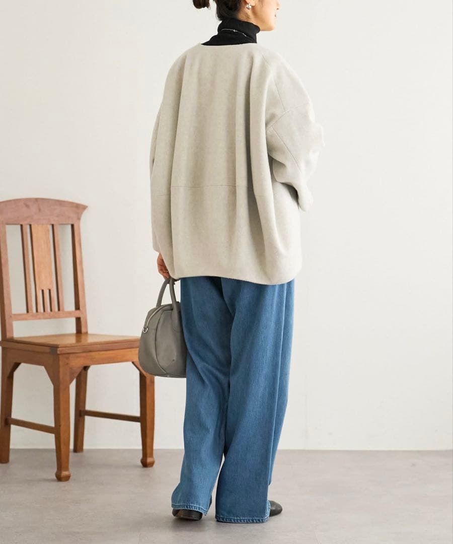 oka＊kon様専用⭐︎BEARDSLEY後ろぷっくりウールショートコート - メルカリ