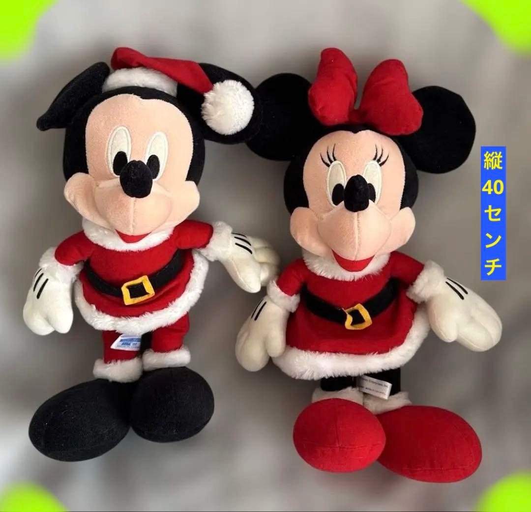 希少】SEGAミッキー ミニー クリスマスぬいぐるみ セット サンタ