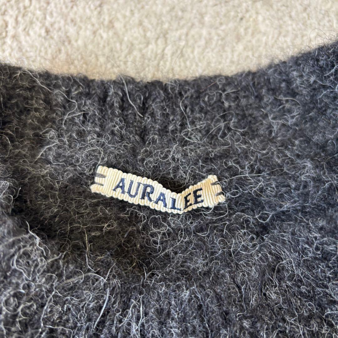 美品 AURALEE アルパカ ウール ニット サイズ4 セーター チャコール