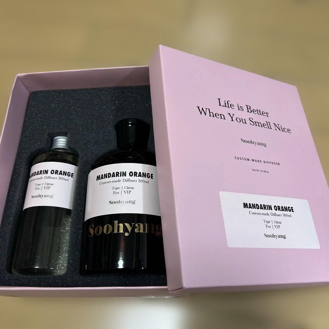 Soohyang マンダリンオレンジ カスタムメイドディフューザー 300ml デイリーディライト 暮らしに添える アロマディフューザー マンダリン