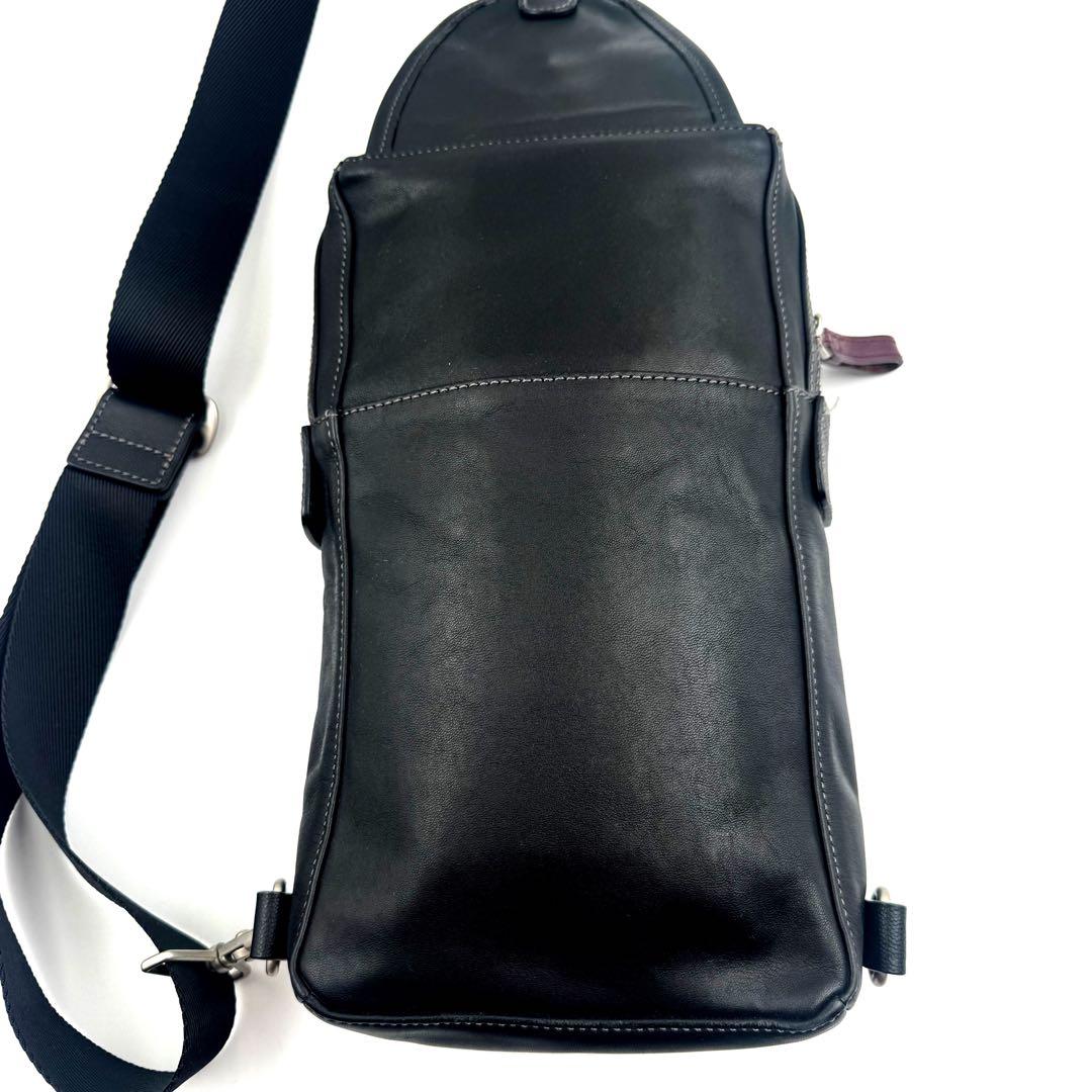 Paul Smith ポールスミス オールレザー ボディバッグ スリングバッグ