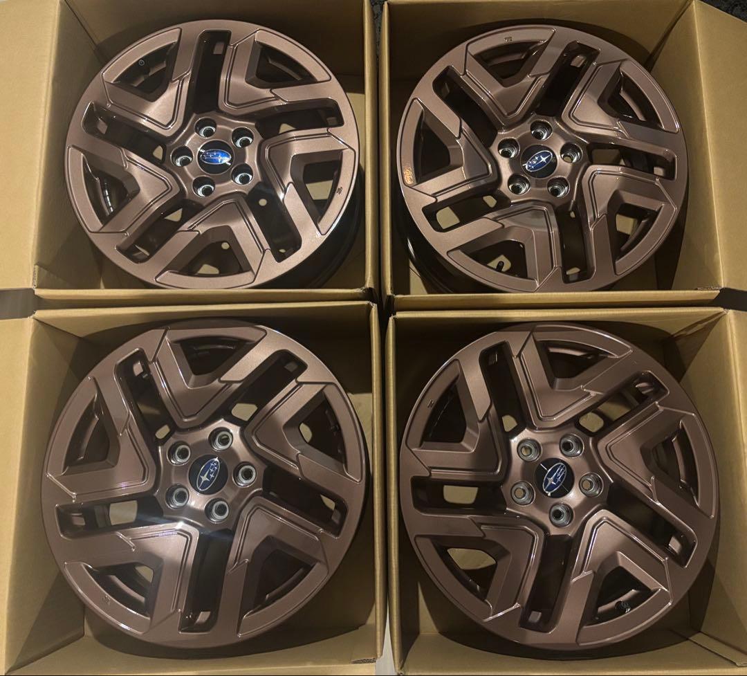 スバル 純正オプションアルミホイール 4本セット ブロンズ 新車外し