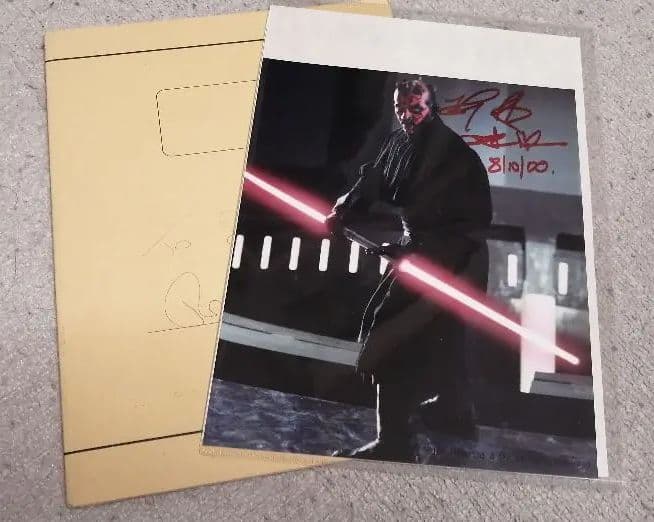 STAR WARS ダースモール Ray Park氏直筆サイン - メルカリ