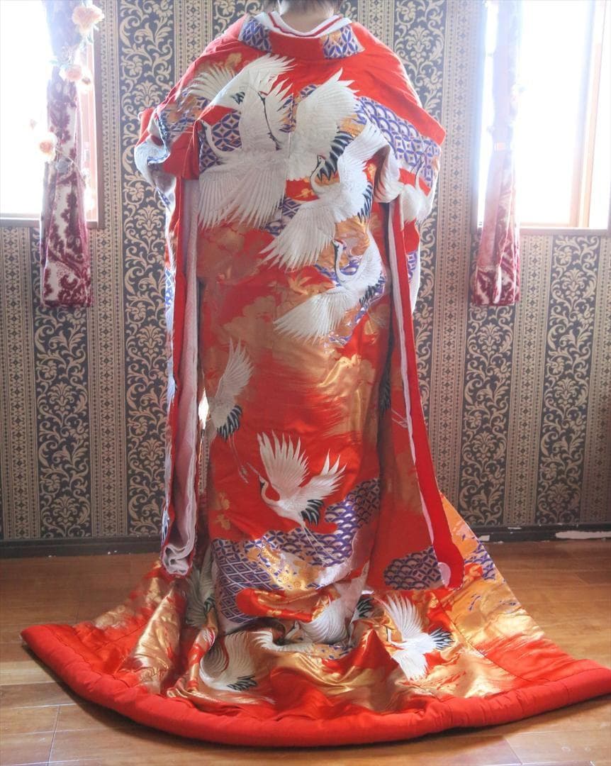 あ1和装ウエディング婚礼衣装ブライダル色打掛神前式着付け練習花魁