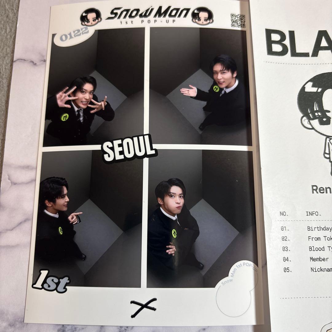 韓国限定】snowman 1st POPUP 限定 目黒蓮 6点セット - メルカリ