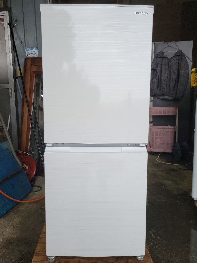 SHARP シャープ 2D 冷凍冷蔵庫 SJ-D15H-W 152L 22年製 cf3f327cf45bb0ef49df7b1719cf00