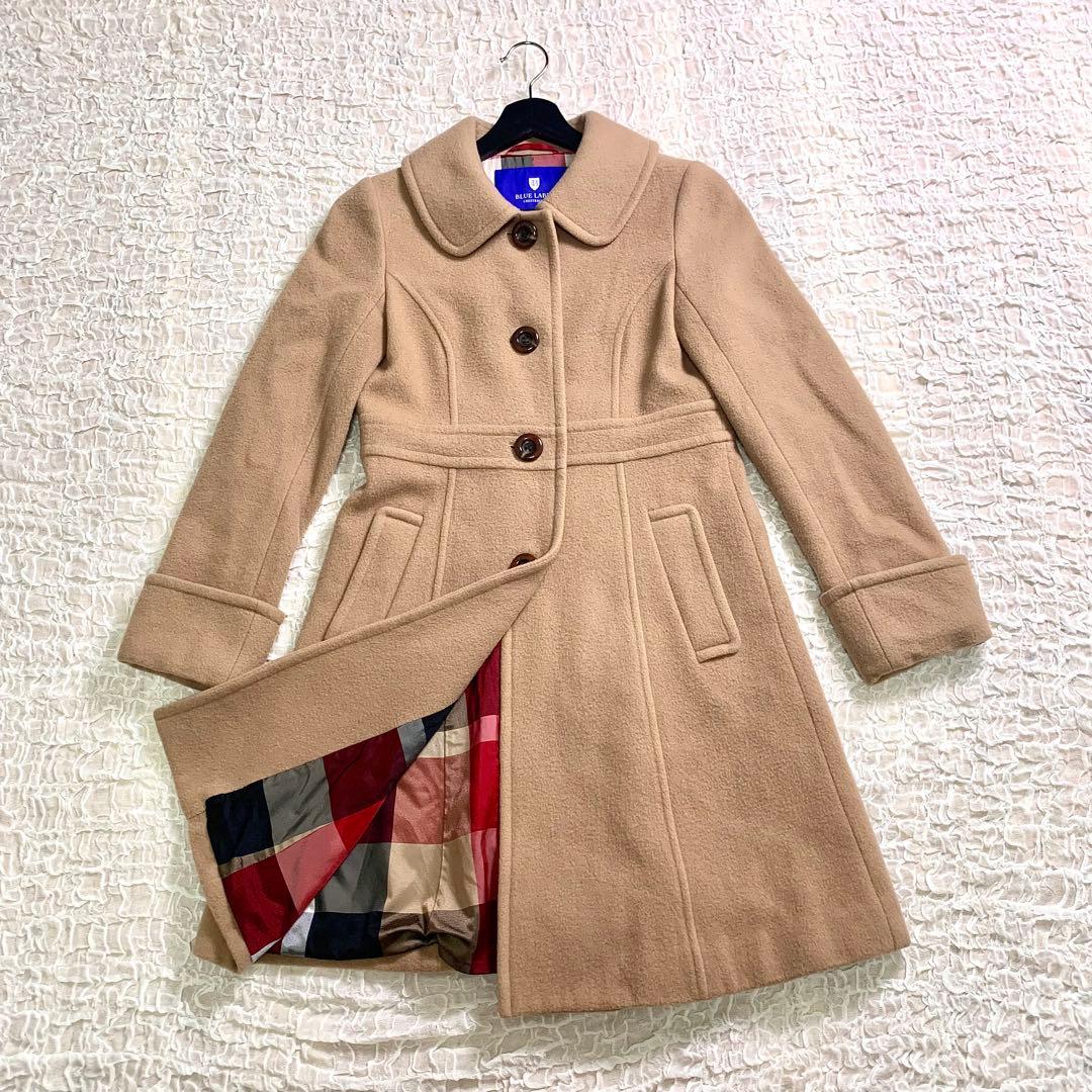 ブルーレーベルクレストブリッジ ロングコート ウール サイズ38 チェック BLUE LABEL CRESTBRIDGE（ブルーレーベルクレストブリッジ） コート