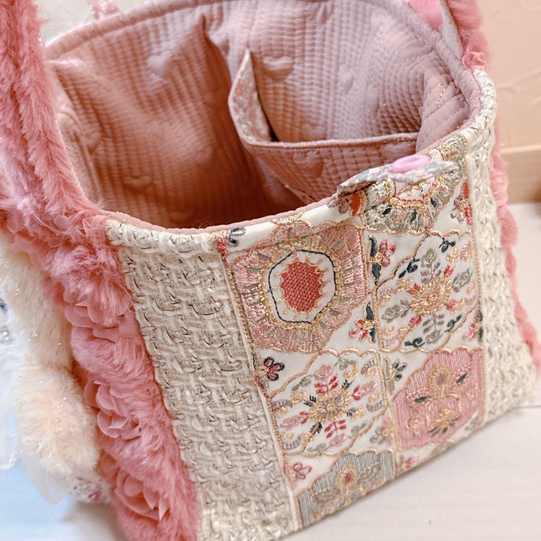 ☆*☆様 コヤンイサムチョン♡新作♡薔薇ファー×インド刺繍ルミ