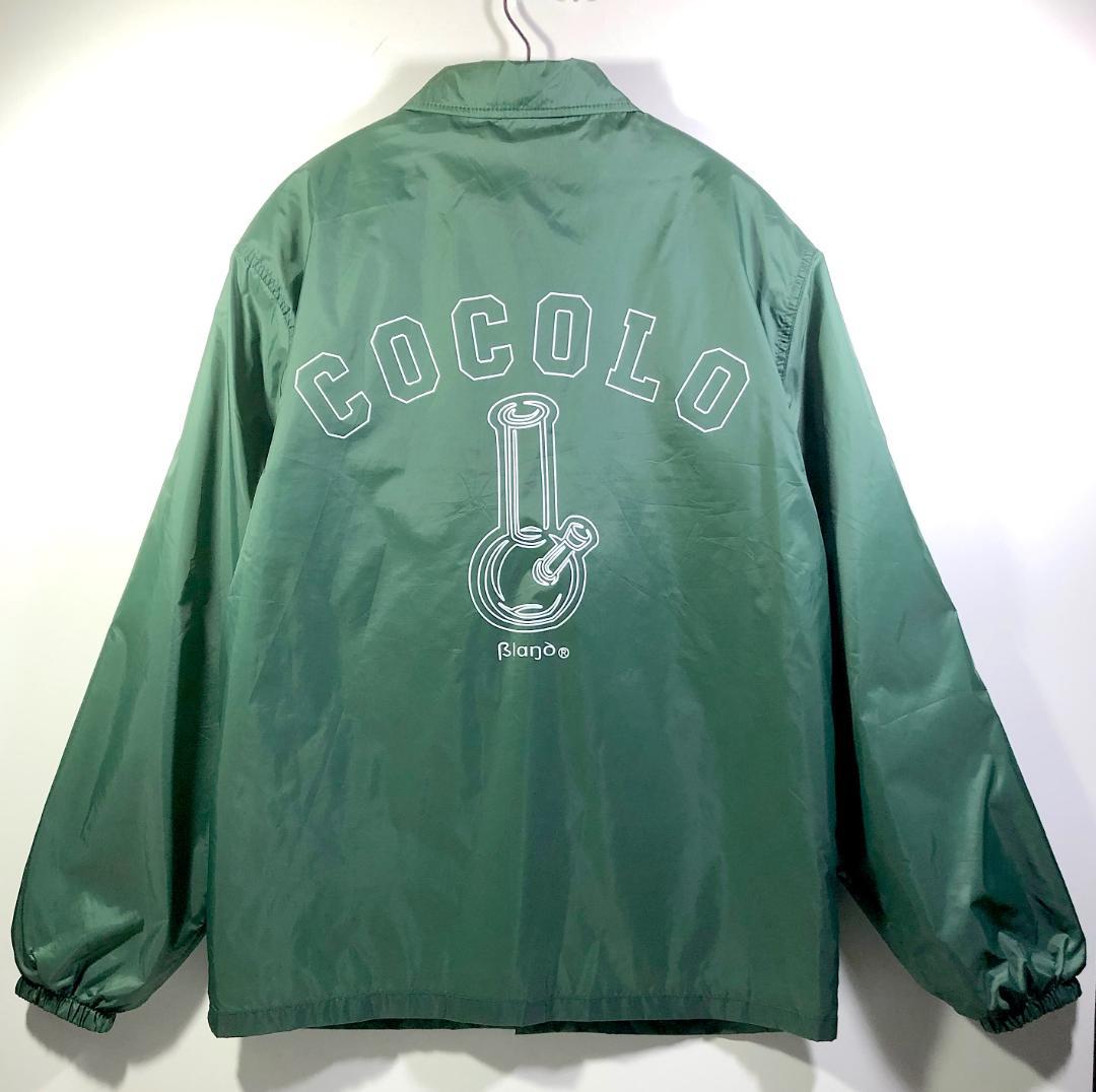 COCOLO ココロブランド コーチジャケット ロゴワッペン＆プリント