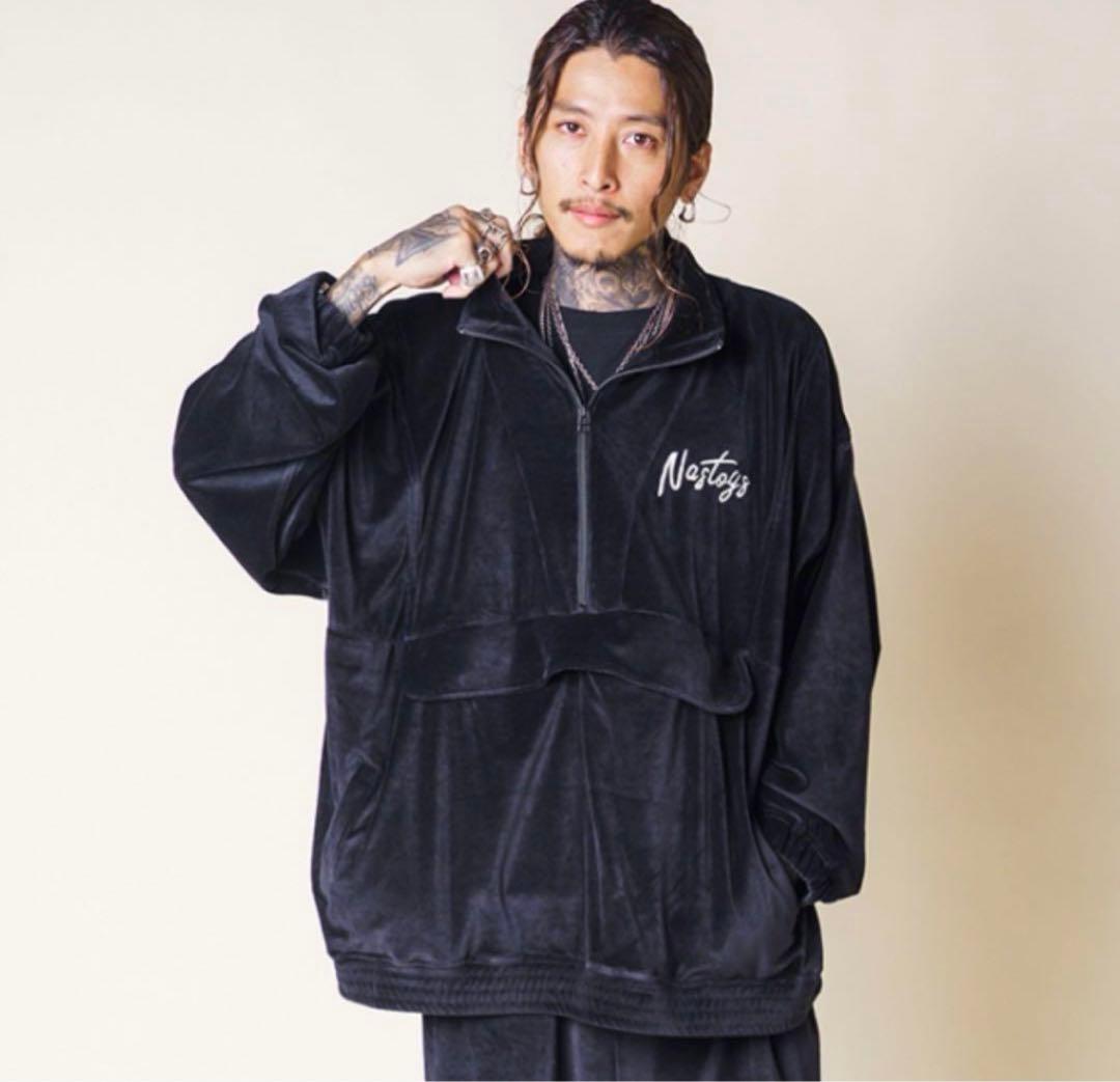 NASTOYS ナストイズ ベロアセットアップ黒 森下直哉 アメリカンワナビ