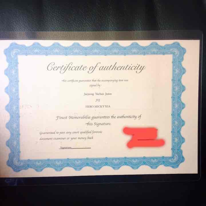 JYJ ジェジュン、ユチョン、ジュンス生サイン！ - メルカリ