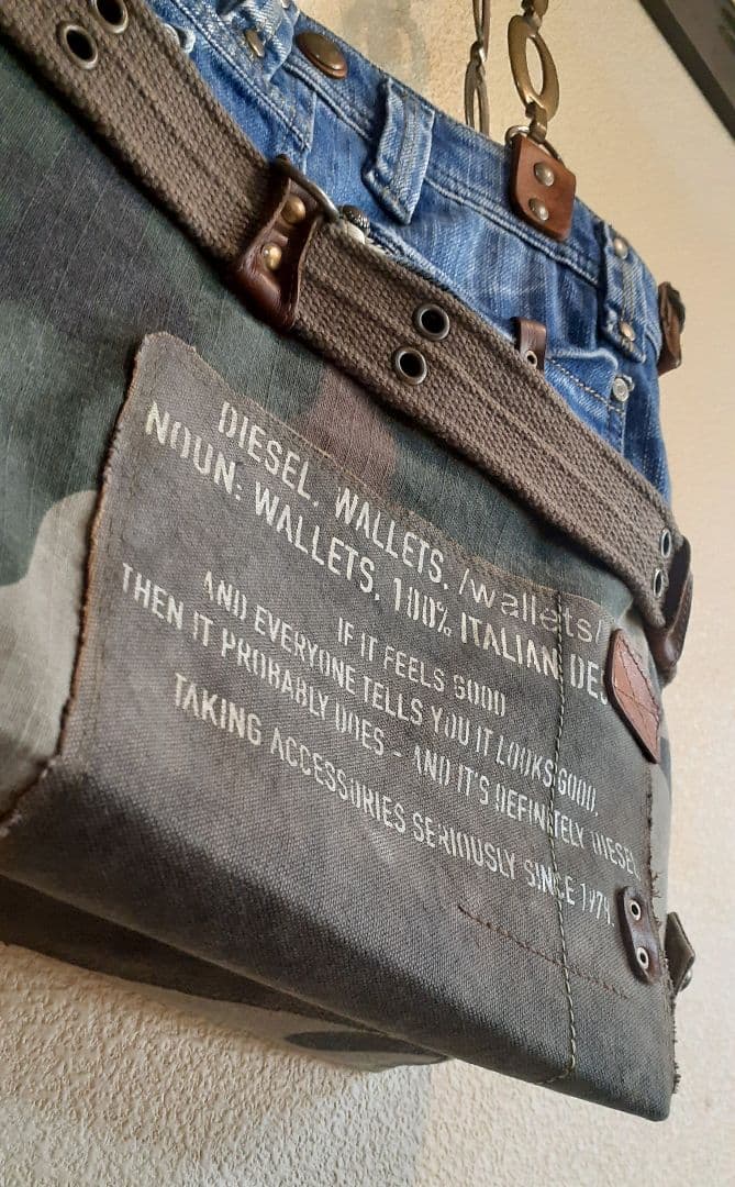 ミリタリーリメイク GORGEOUS VINTAGE 肩掛けトート&…