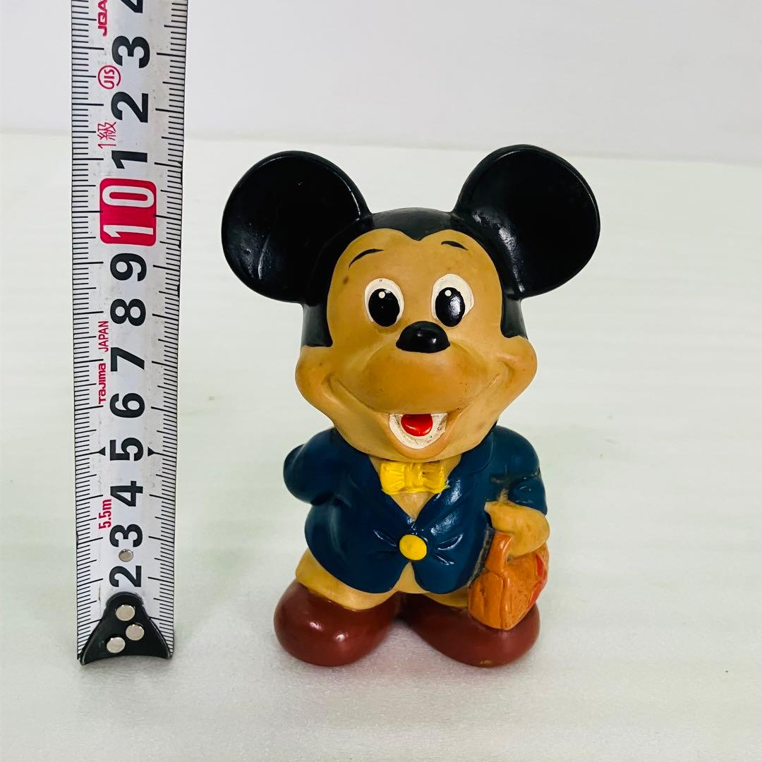 三菱銀行 ディズニー ミッキーマウス 貯金箱 ソフビフィギュア レア