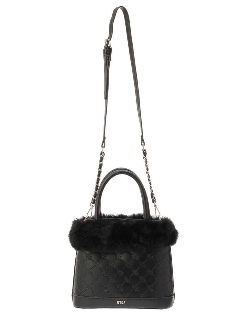 GYDAファーハンドショルダーバッグGGembossmixmaterialBAG - メルカリ