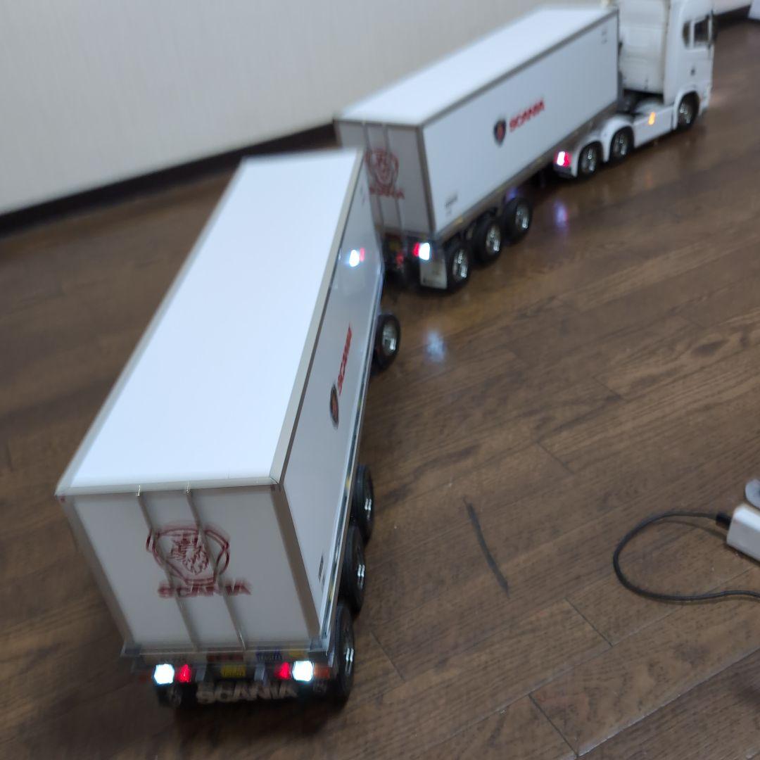 タミヤ1/14スカニア770S 6/4ダブルストレーラーです。 - メルカリ