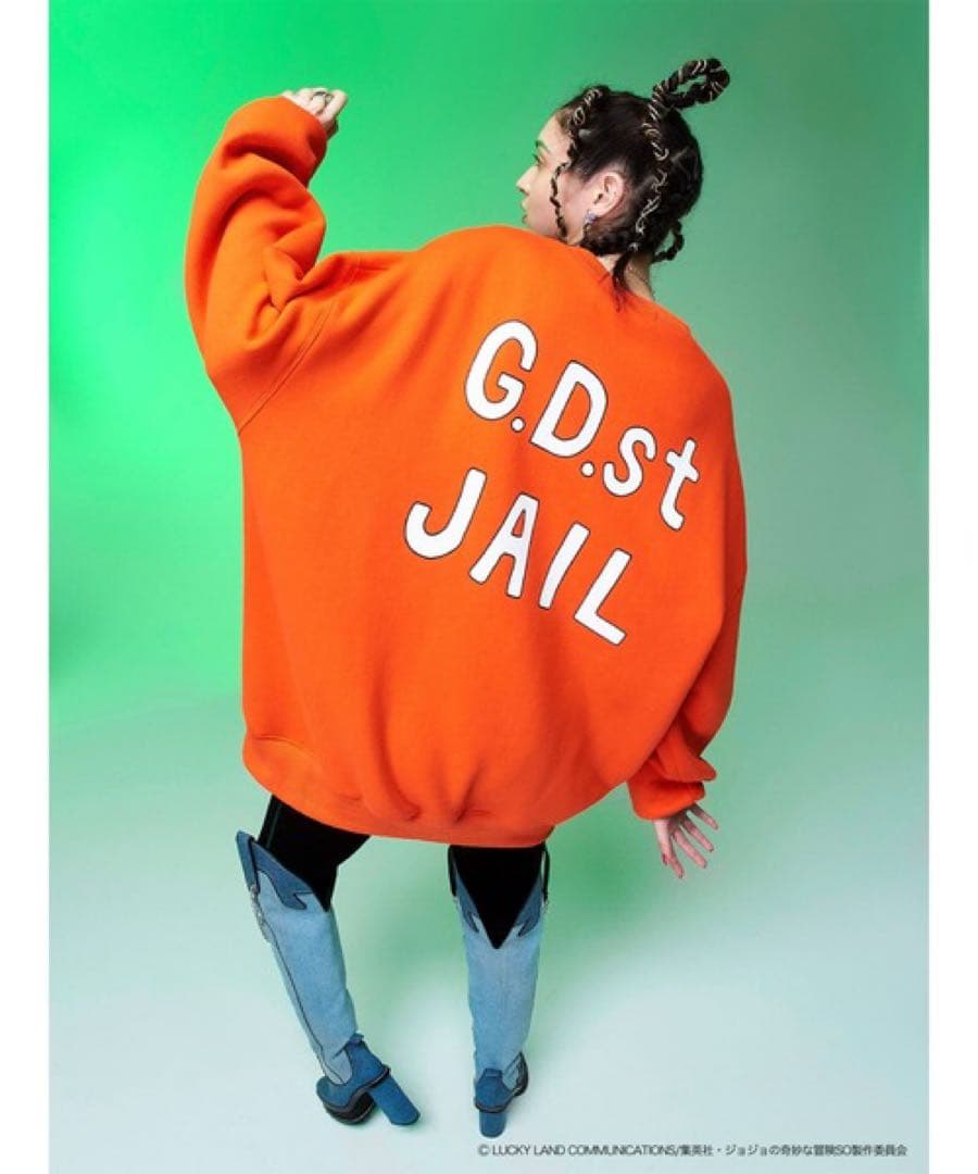ストーンオーシャン x PAMEO POSE トレーナー G.D.st JAIL