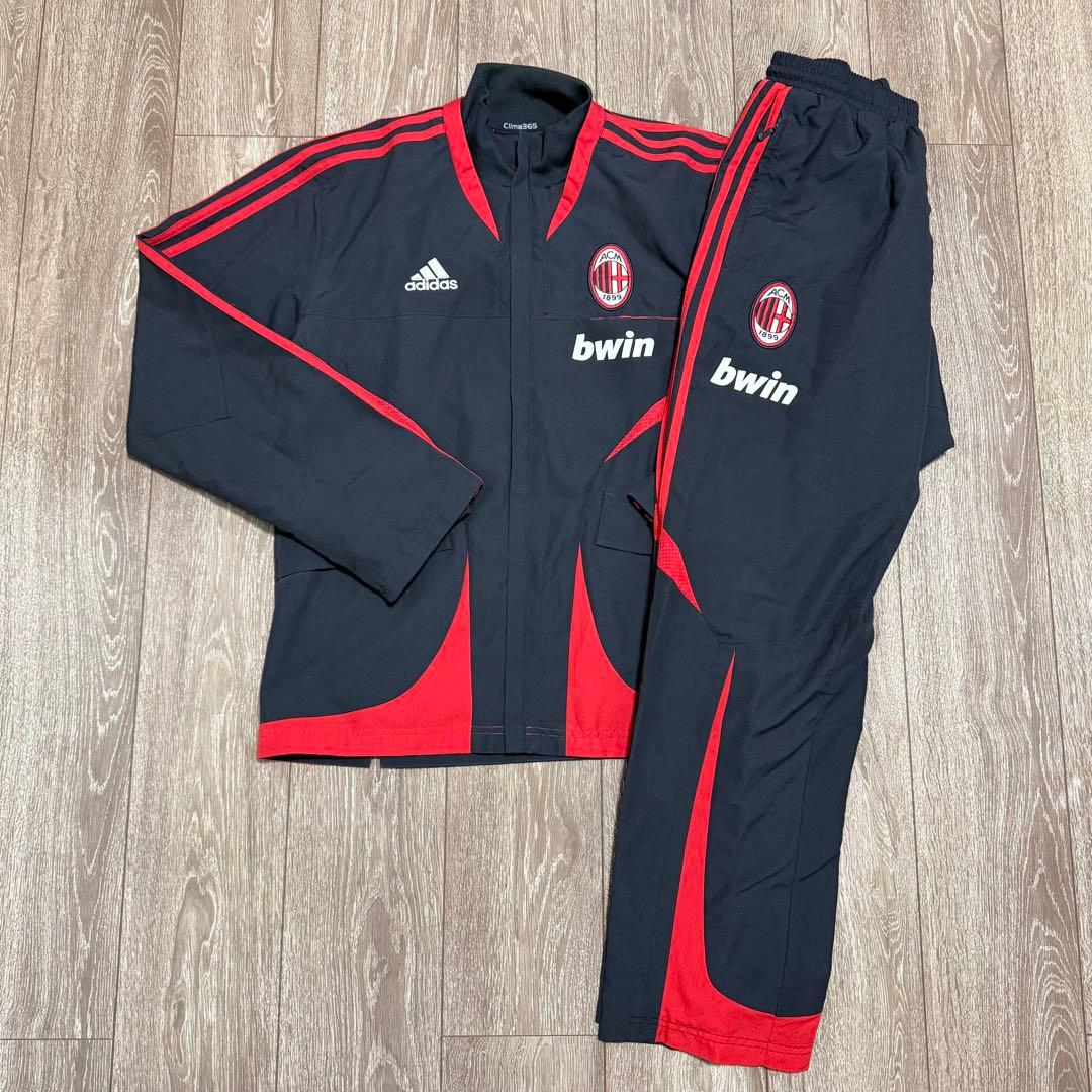超美品 adidas 正規品 00s ACミラン ナイロン ジャージ 上下セット