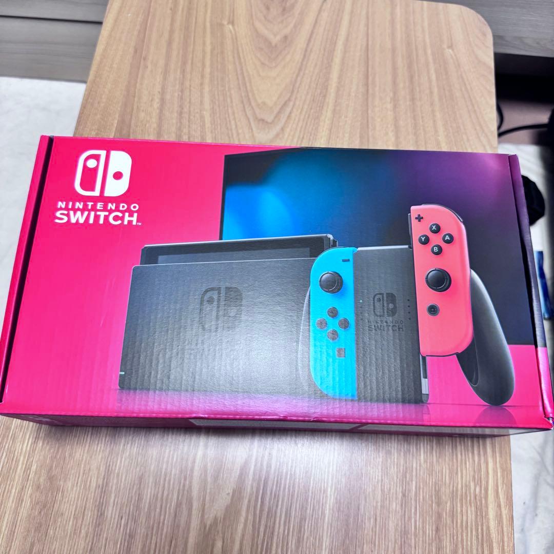 【美品】 Nintendo Switch ネオンブルー/ネオンレッド 本体 Nintendo Switch 本体【Joy-Con(L) ネオンブルー/(R) ネオンレッド