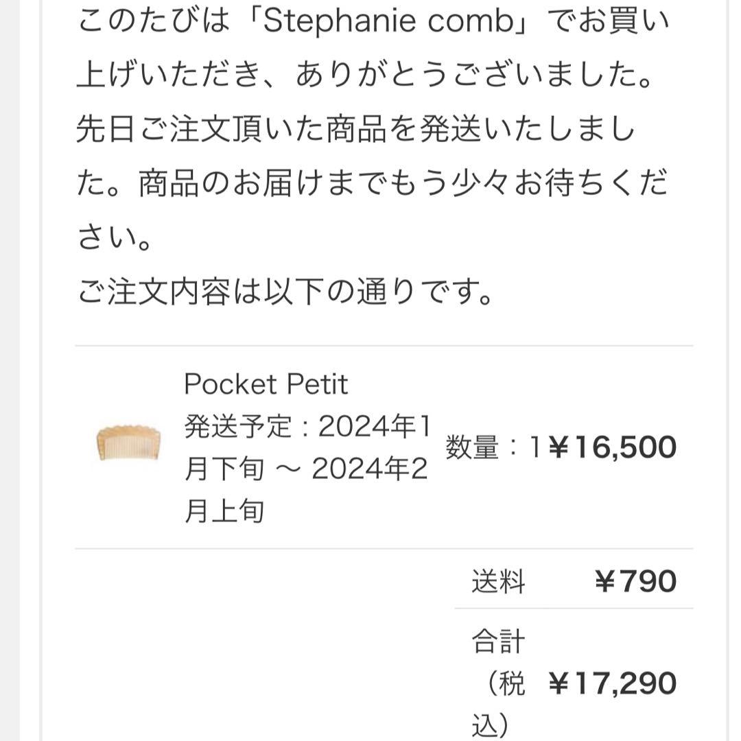 Stephanie comb ステファニーコーム Pocket Petit - メルカリ