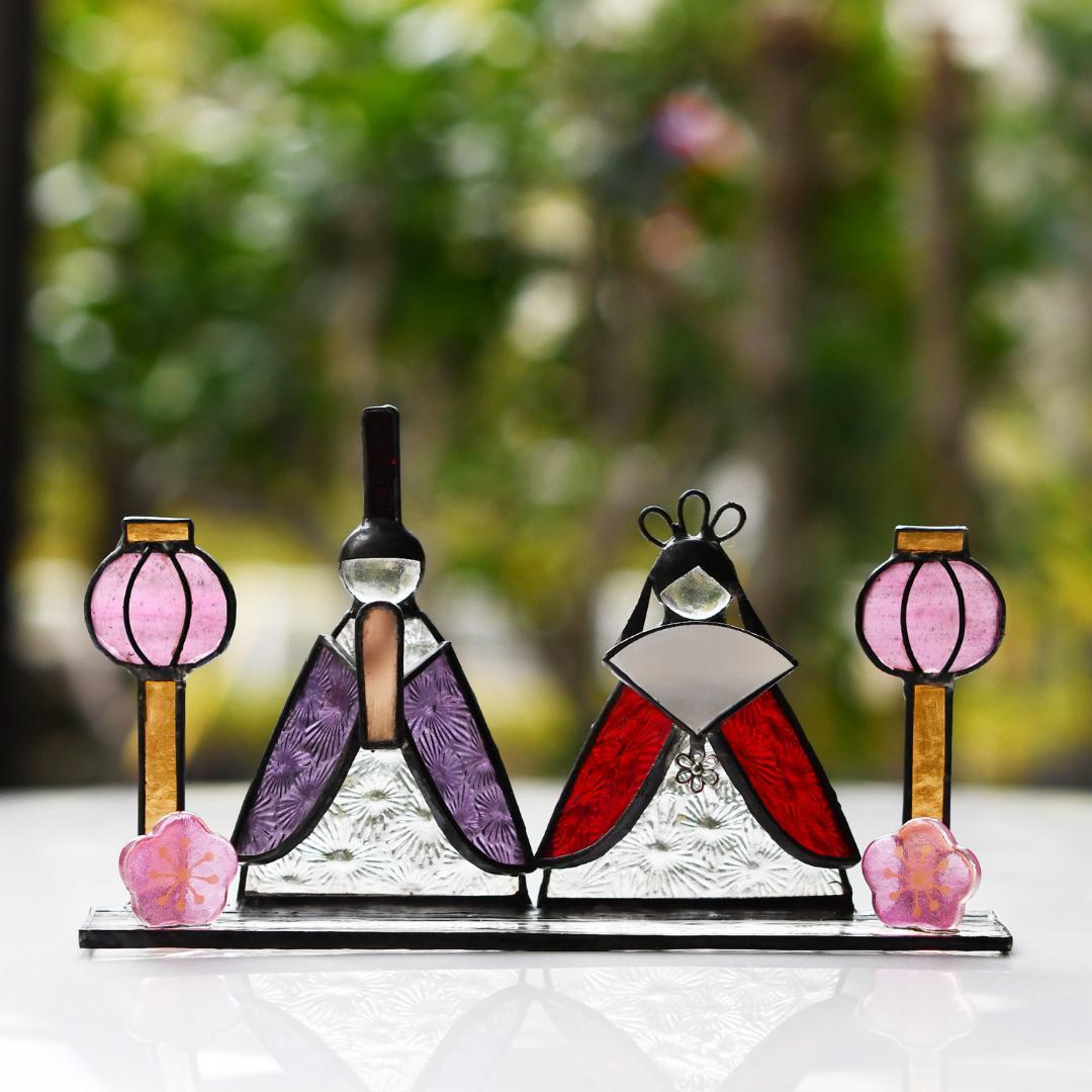 まるもち様専用 ステンドグラス お雛様 お月見 - メルカリ