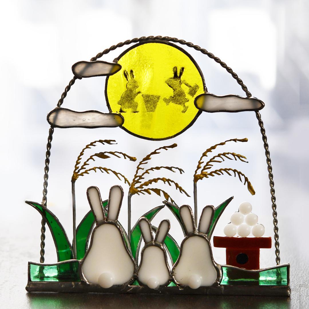 まるもち様専用 ステンドグラス お雛様 お月見 - メルカリ