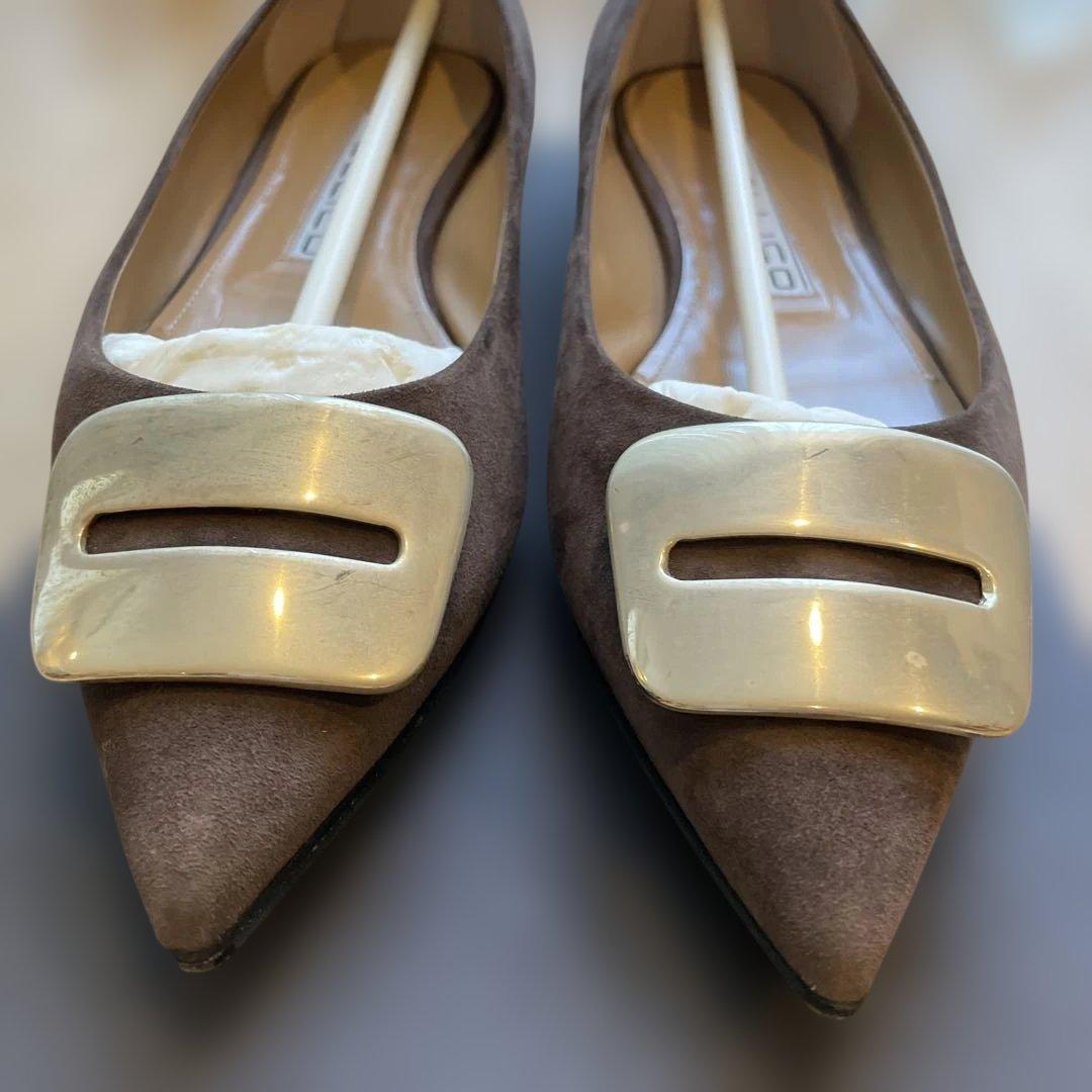 PELLICO ペリーコ ブラウン フラットシューズ 371/2の通販はau PAY