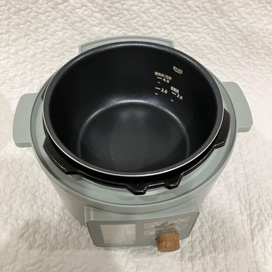 アイリスオーヤマ 電気圧力鍋 3.0L グリーン 炊飯器　新品未使用