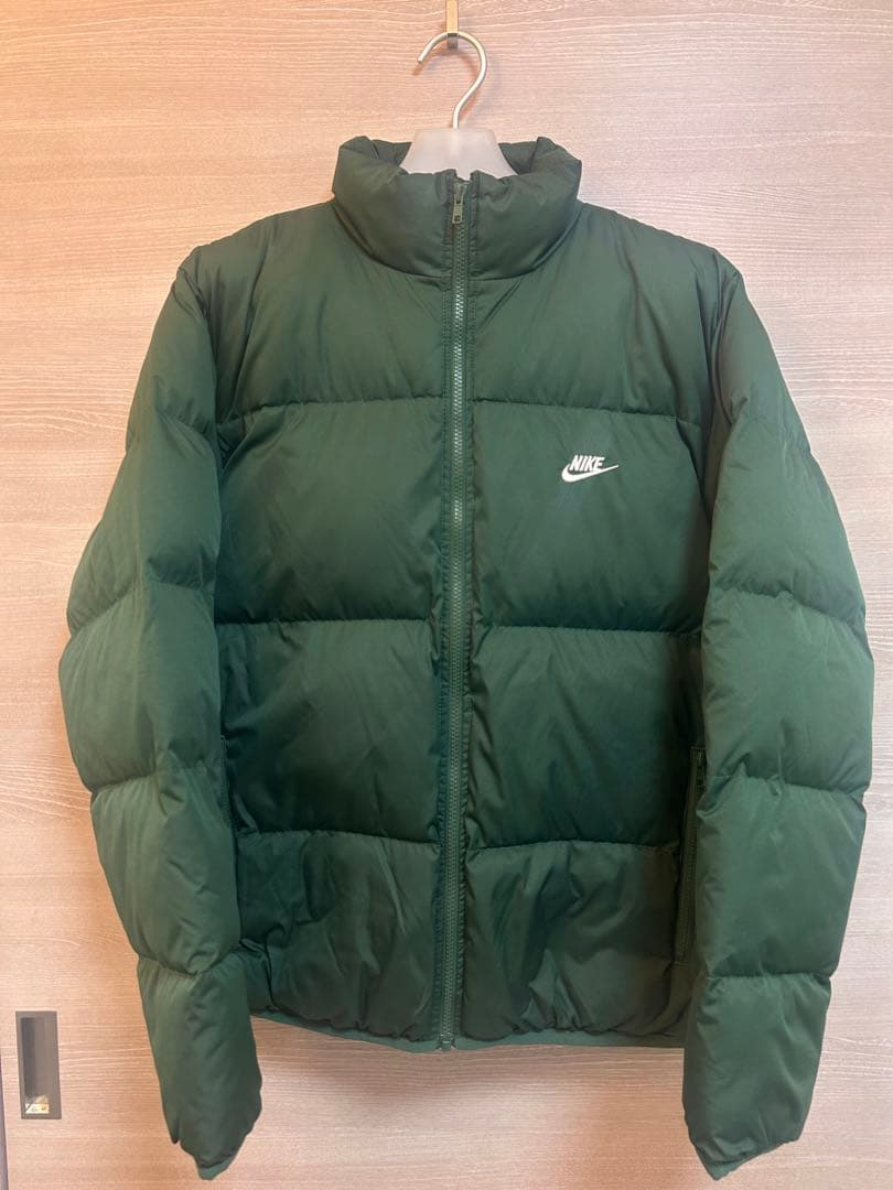 NIKE プリマロフトパファージャケット Lサイズ ヌプシ グリーン ロゴ