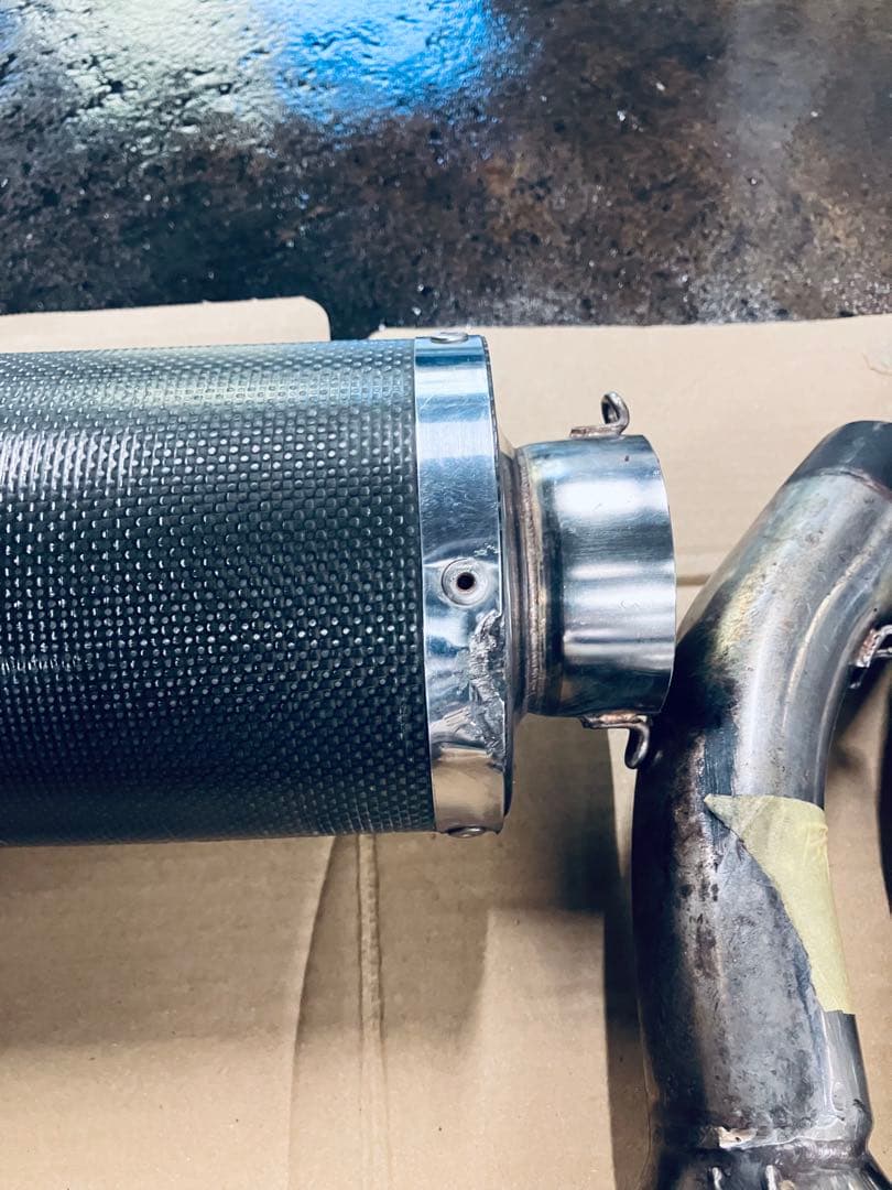 GPZ900R用Chase マフラー ステンレスエキパイ、カーボン