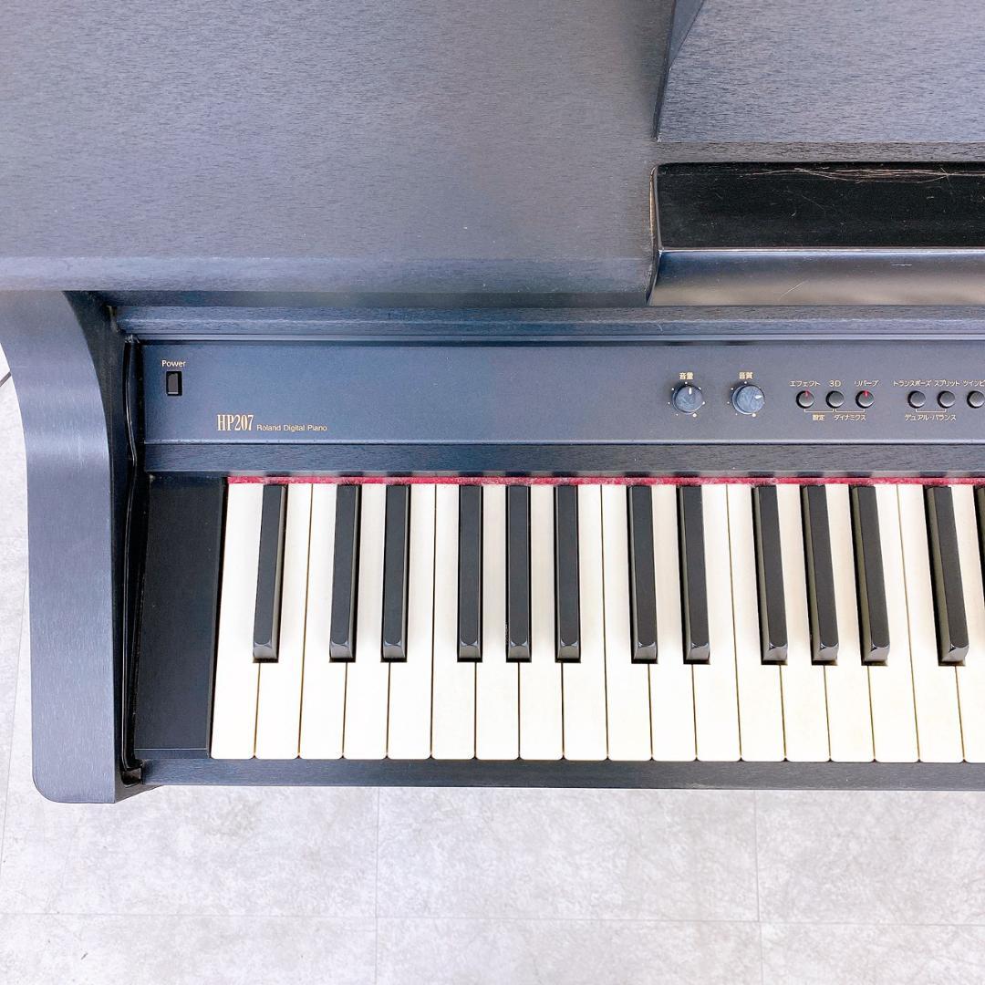 Roland 電子ピアノ HP207-SB 椅子付き 88鍵 2008年製 - メルカリ
