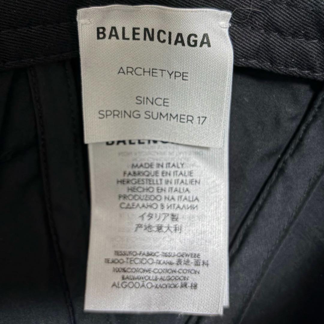 ✨極美品✨BALENCIAGA キャップ L58 新ロゴ マジックテープ 黒 - メルカリ