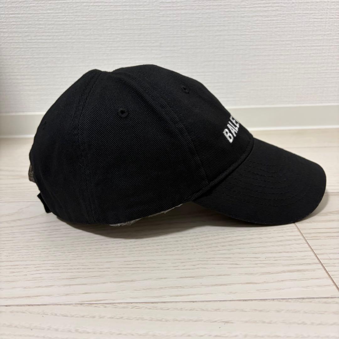 ✨極美品✨BALENCIAGA キャップ L58 新ロゴ マジックテープ 黒 - メルカリ