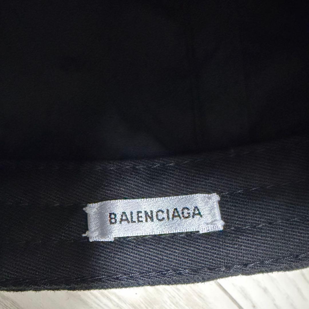 ✨極美品✨BALENCIAGA キャップ L58 新ロゴ マジックテープ 黒 - メルカリ