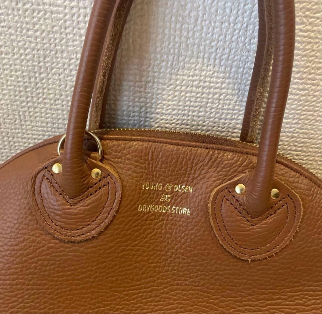 YOLK & OLSEN ブラウンハンドバッグ - メルカリ