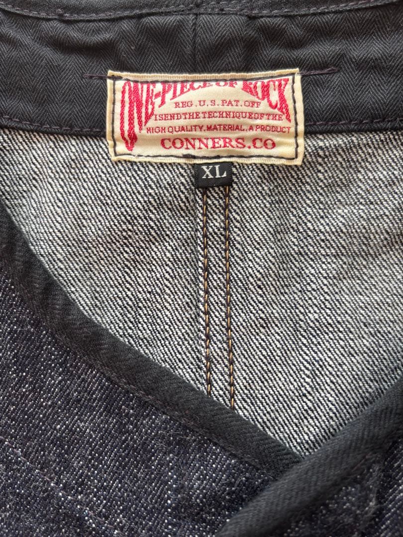 CONNERS CO デニムベストONEPIECE OF ROCK XL SOUTHPARK CHEWING