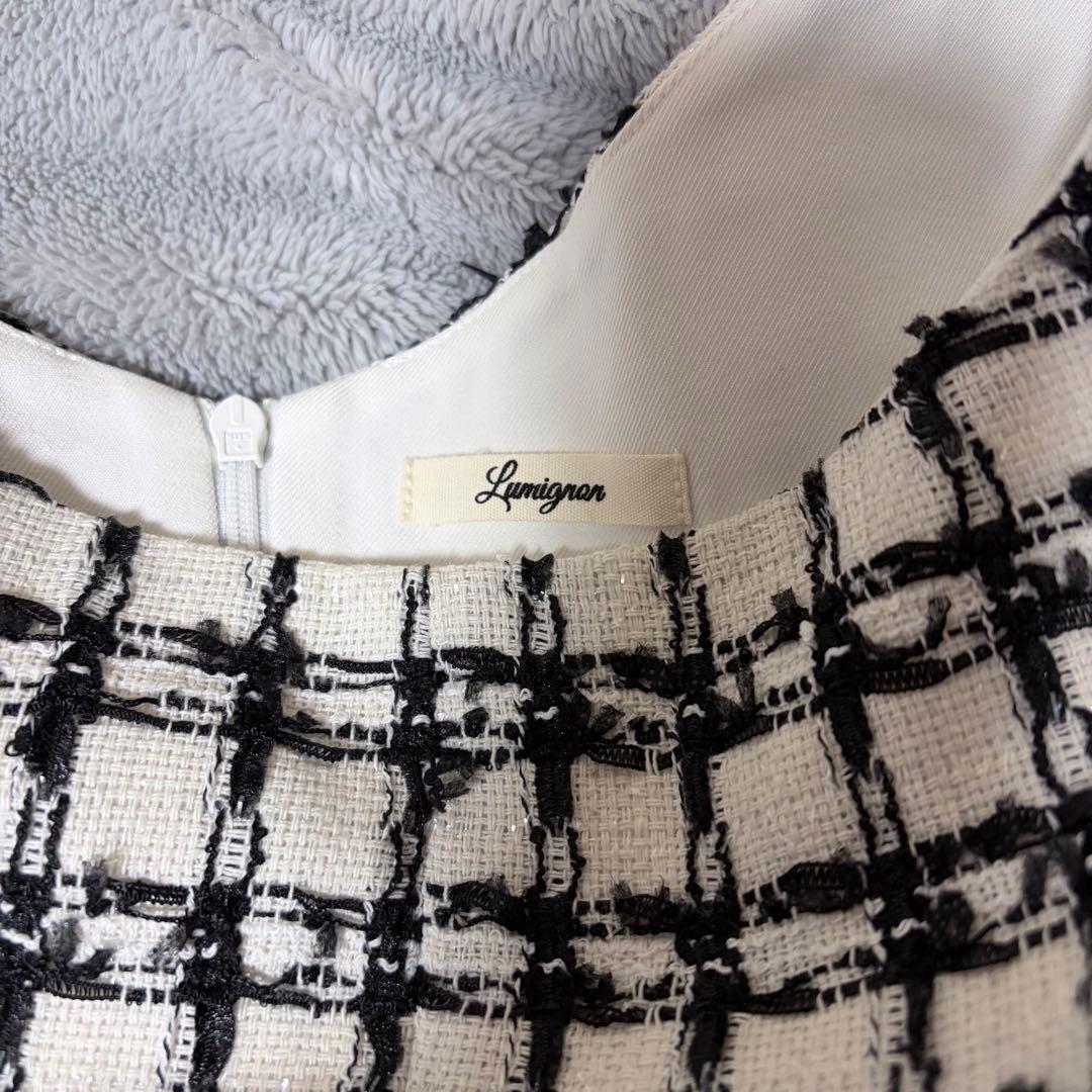 Lumignon ワンピース Tweed pocket fur dress - メルカリ