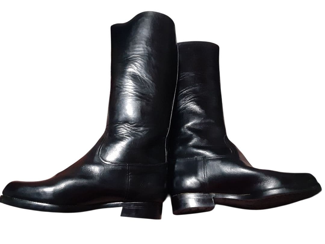 本革 ロングブーツ 特攻 旧車 警察 白バイ FINE DAINICHI 25 - メルカリ