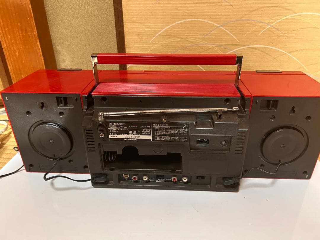 M*D様 希少 当時物 SHARP QT-37 ラジカセ ジャンク - メルカリ