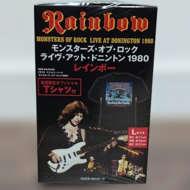 新品レインボー Monsters of Rock Live 1980Tシャツ付き - メルカリ