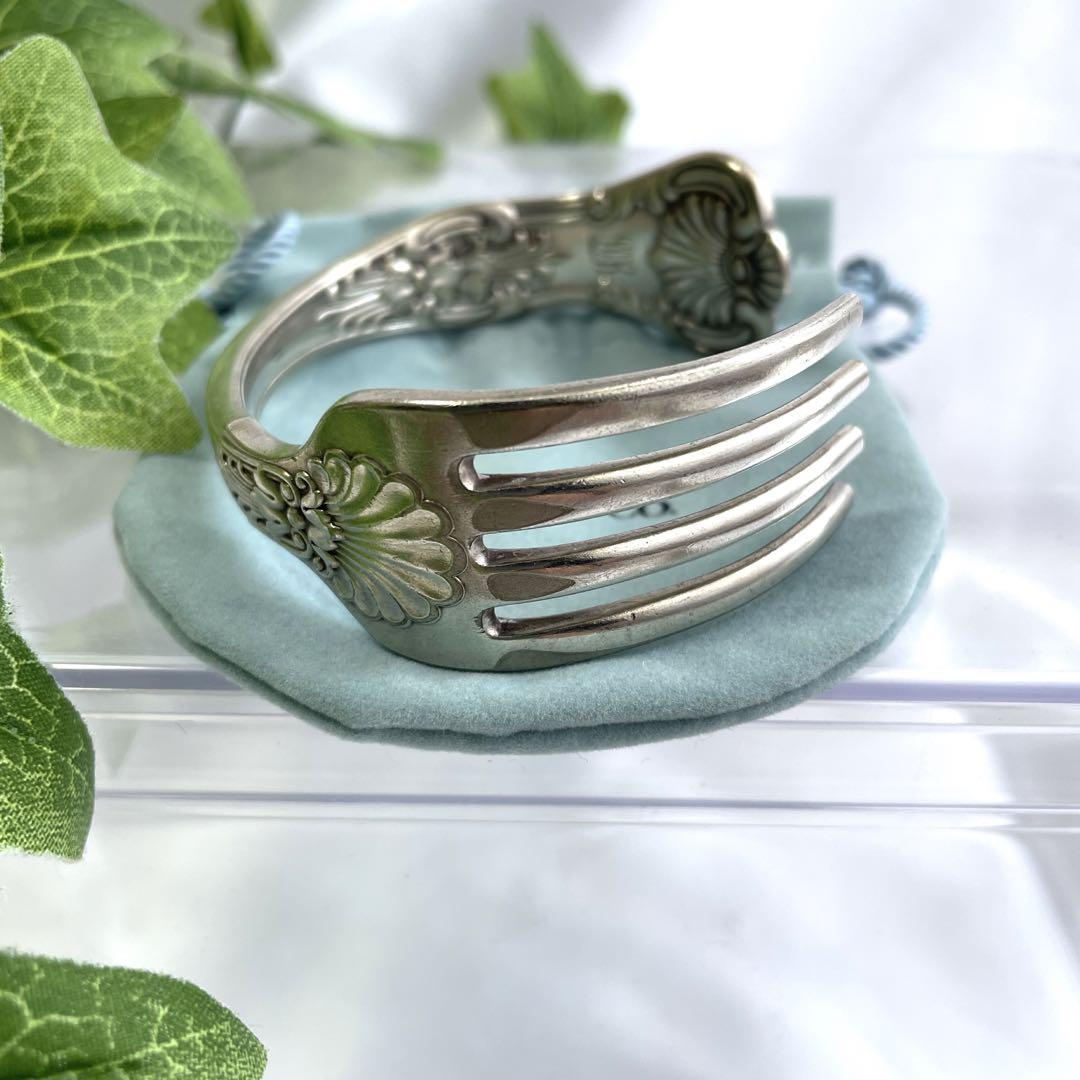 一点物 希少 オールド品 Tiffany&Co ティファニー フォーク バングル